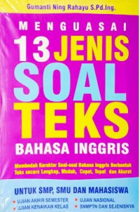 Image of Menguasai 13 Jenis Soal Teks Bahasa Inggris